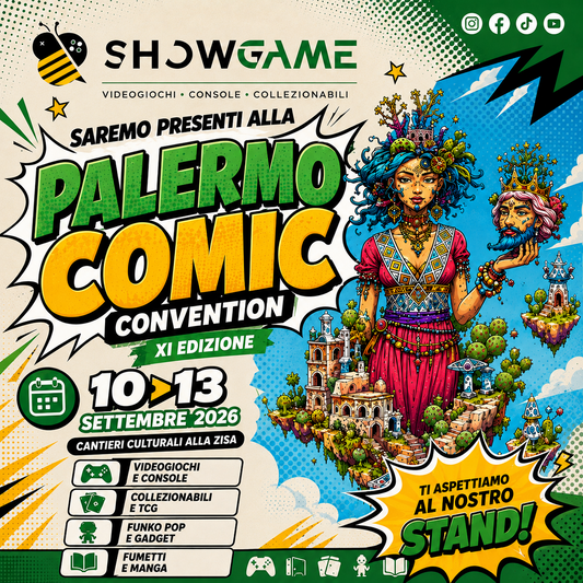 ShowGame al Palermo Comic Convention 2026: vi aspettiamo dal 10 al 13 settembre!