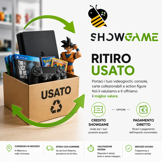 Vendi il tuo usato con ShowGame: console, videogiochi e collezionabili