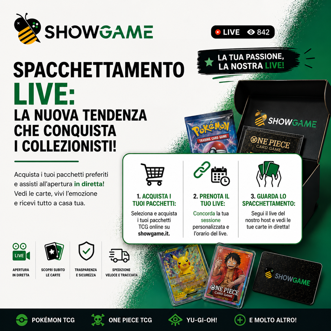 Spacchettamento live su richiesta: guarda l’apertura dei tuoi pacchetti in diretta!