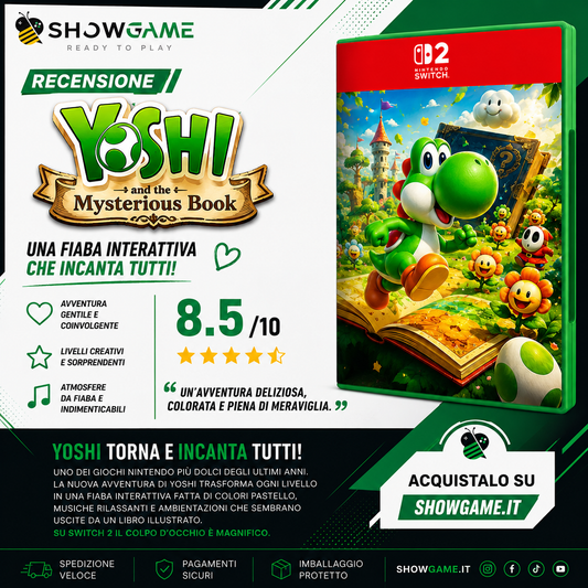 Yoshi and the Mysterious Book è la carezza videoludica che mancava a Nintendo Switch 2