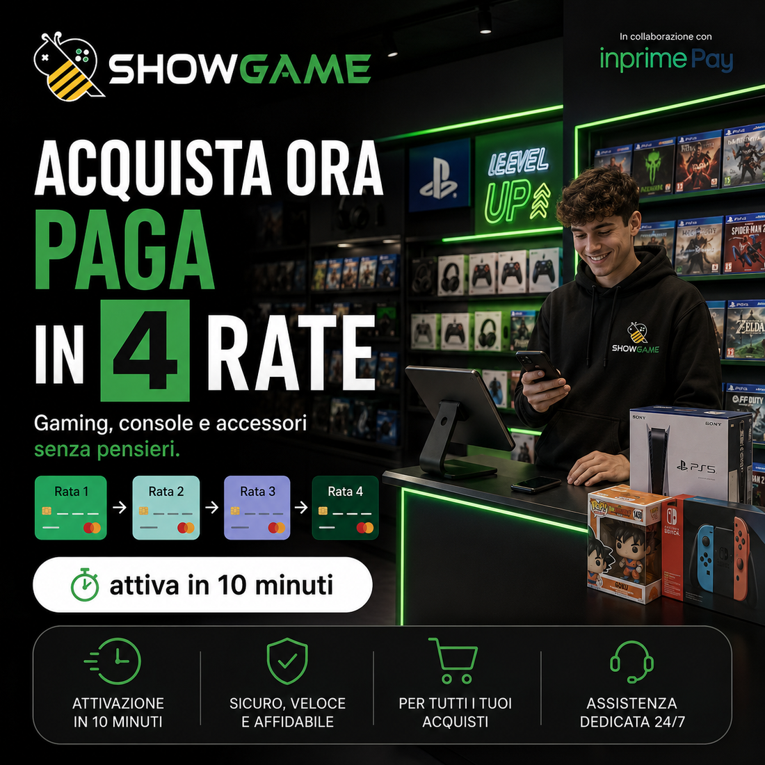 InprimePay: come funziona il pagamento a rate in negozio.