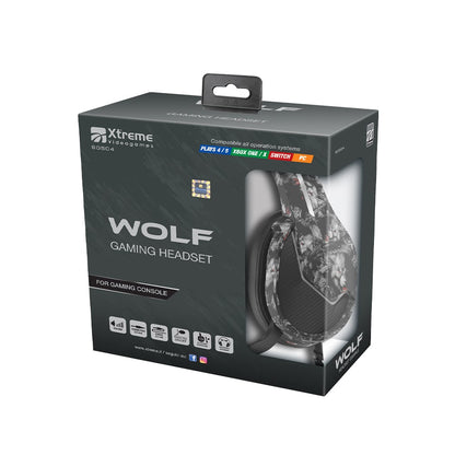 Cuffie Gaming Wolf Multipiattaforma Xtreme