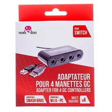 Adattatore Controller 4 Pad Nintendo Switch e Wii U Freaks