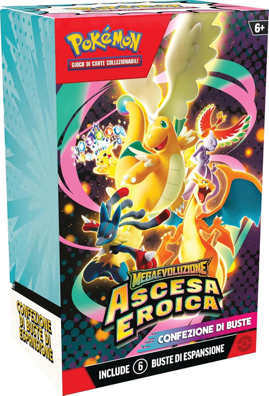 Pokémon Megaevoluzione Ascesa Eroica ITA (Box 6 Buste)