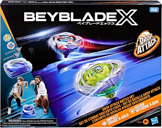 Beyblade X Set da Battaglia Drop Attack con Arena e 2 Beyblade