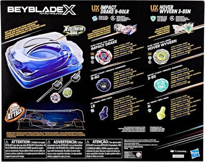 Beyblade X Set da Battaglia Drop Attack con Arena e 2 Beyblade