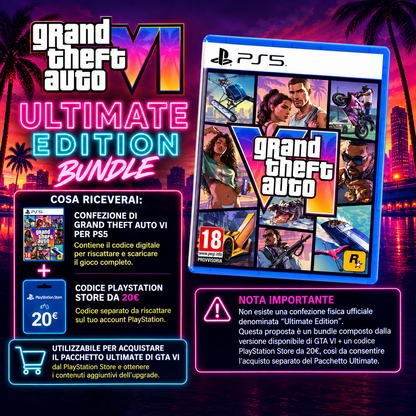 Grand Theft Auto VI GTA 6 PS5 Ultimate Edition Bundle