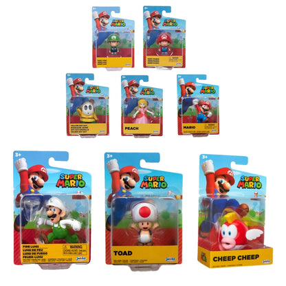 Super Mario Figure Personaggi Assortiti Jakks Pacific 5 cm