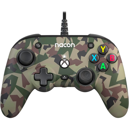 Controller Wired Xbox One Series X PC Camo Green Pro Compact Nacon