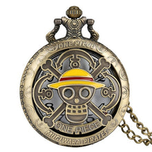 Orologio Da Tasca One Piece Anime Jolly Roger Giallo