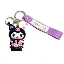 Portachiavi Hello Kitty Kuromi Nero