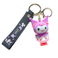 Portachiavi Hello Kitty Kuromi Rosa