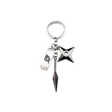 Portachiavi Naruto Simbolo Konoha Kunai