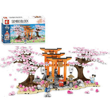 Sembo Set Costruzioni Sakura Street View Illuminato - 647 Pezzi