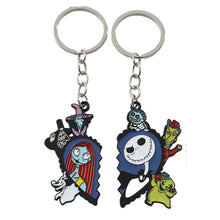 Portachiavi Metallo Jack Skellington e Sally
