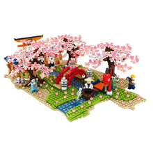Sembo Set Costruzioni Cherry Blossom Scene - 1400 Pezzi