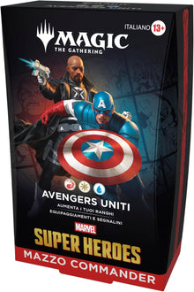 Magic The Gathering Marvel Super Heroes Mazzo Commander Avengers Uniti