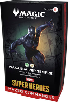 Magic The Gathering Marvel Super Heroes Mazzo Commander Wakanda per Sempre