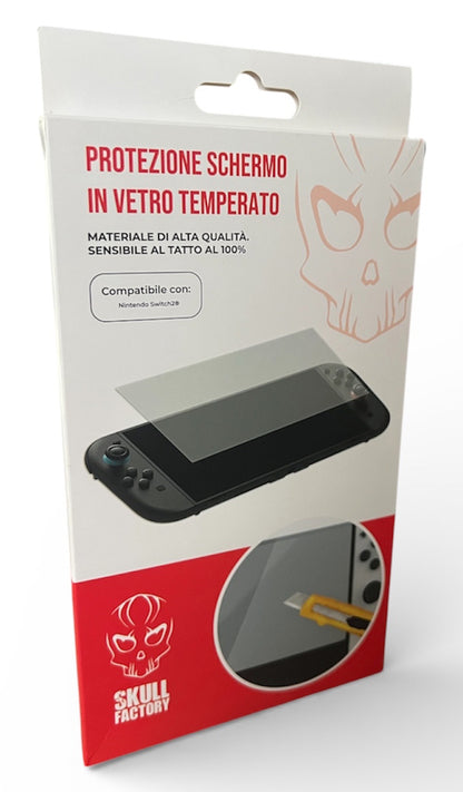 Vetro Temperato Nintendo Switch 2 Skull Factory