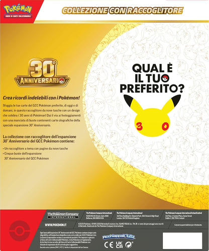 Pokémon GCC 30° Anniversario Collezione con Raccoglitore ITA