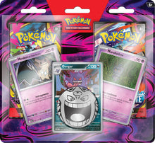 Pokemon Gengar Marshadow e Mimikyu Blister 2 Buste ITA