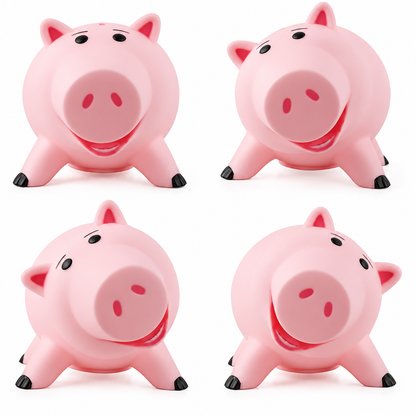 Salvadanaio Piggy Maialino Rosa 19 cm