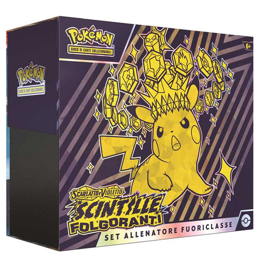 Pokémon ETB Scarlatto e Violetto Scintille Folgoranti Set Allenatore ITA