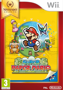 Super Paper Mario Nintendo Selects Wii - Usato