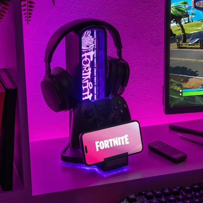 Supporto Cuffie e Controller Fortnite Lumistand Pro RGB Paladone