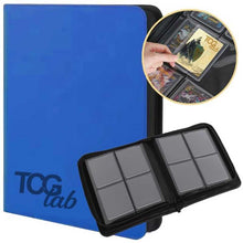 TCGLab Raccoglitore Carte Toploader 4 Tasche Blu