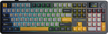 Tastiera Aula Gaming Meccanica F108 Pro Gray Orange Deep Gray RGB