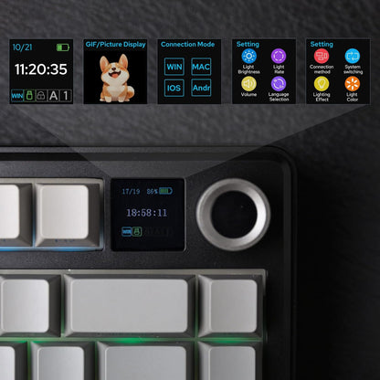 Tastiera Aula Gaming Meccanica F75 MAX Gradient Grey RGB