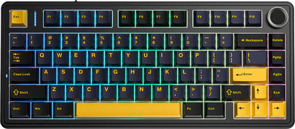 Tastiera Aula Gaming Meccanica F75 Thunder Black Blue Orange RGB