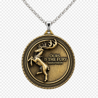 Collana Game of Thrones Cervo Ours Is The Fury (Baratheon)