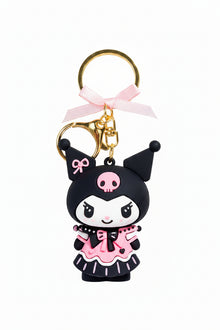 Portachiavi Kuromi Hello Kitty Kuromi Vestito Rosa Nero