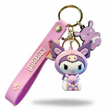 Portachiavi Kuromi Hello Kitty Orsetto Rosa