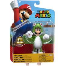 Luigi Gatto con Campana Action Figure Super Mario 10 cm