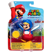 Mario Pinguino con Moneta Action Figure Super Mario 10 cm