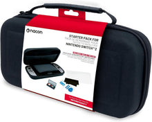 Starter Pack Custodia/Pellicola Nintendo Switch 2 Nero Nacon