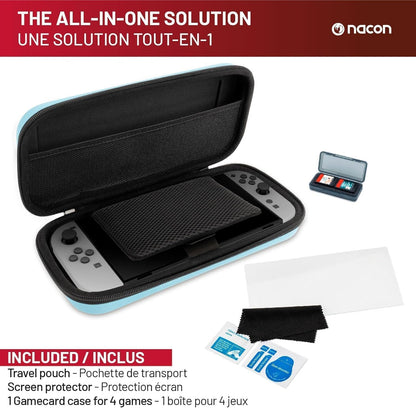 Starter Pack Custodia/Pellicola Nintendo Switch 2 Nero Nacon