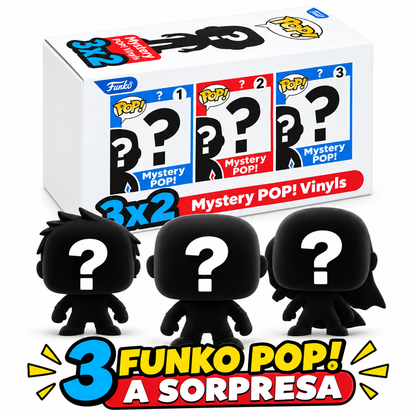 Funko Pop Mystery Box 3x2 (3 Figure a Sorpresa)
