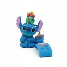 Portachiavi Stitch Seduto con Scrump in Testa