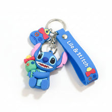 Portachiavi Stitch Seduto con Scrump in Braccio
