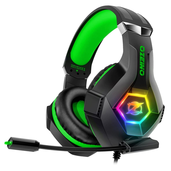 Ozeino Cuffie ZW1 Gaming Headset Green